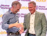 Honor CEO Seth Sternberg with former Home Instead CEO Jeff Huber